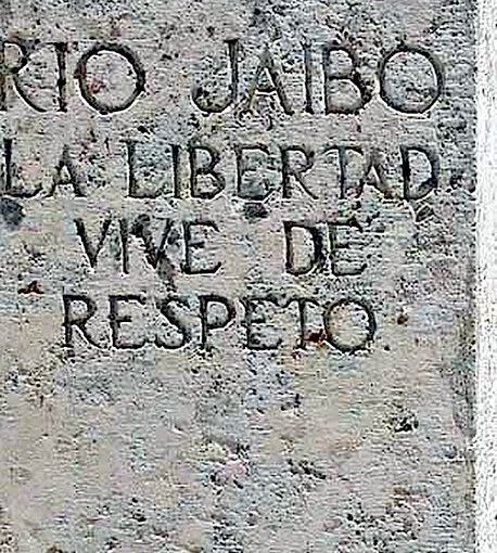 Freiheit, Stele in Santiago de Cuba